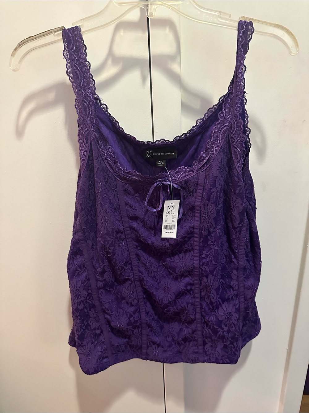 🆕 NY&C Purple Lace Tank Top